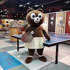 Disfraz de Mascota de Ping Pong Marrón