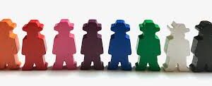 Figuras de Juego para Mesa: Personajes con Sombrero en 10 Colores
